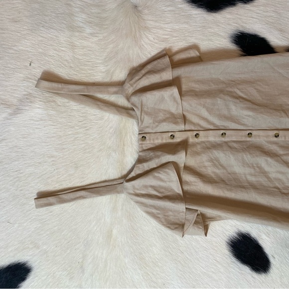 Gianni Bini light tan maxi dress, rayon blend - Picture 2 of 8